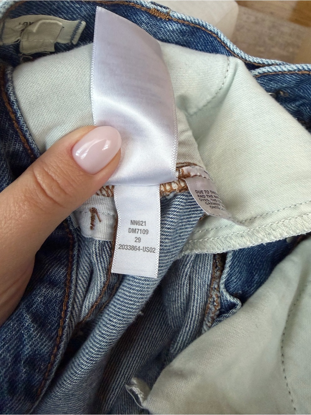 Madewell low slung Straight Leg Jeans in Medium Blue Wash 29 - Picture 5 of 12